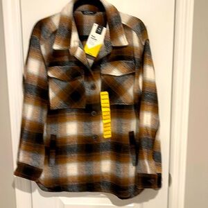 Plaid Shacket. Brand new with tags